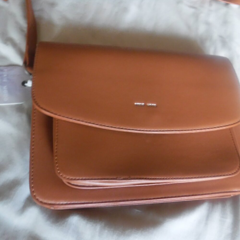 Pixie Mood Womens Brown Crossbody Purse Bag New - Picture 2 of 12